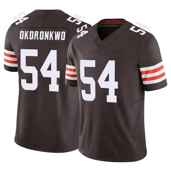 Men's Ogbo Okoronkwo Brown Limited Vapor F.U.S.E. Football Jersey