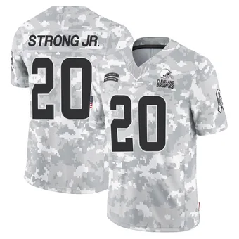 Men's Pierre Strong Jr. Arctic Camo Limited 2024 Salute to Service Football Jersey