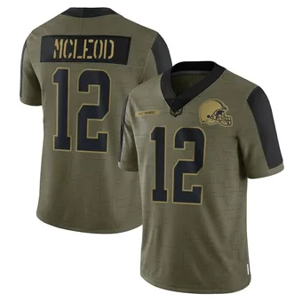 Men's Rodney McLeod Jr. Olive Limited 2021 Salute To Service Football Jersey