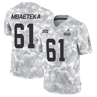 Men's Roy Mbaeteka Arctic Camo Limited 2024 Salute to Service Football Jersey