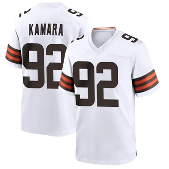 Men's Sam Kamara White Game Football Jersey