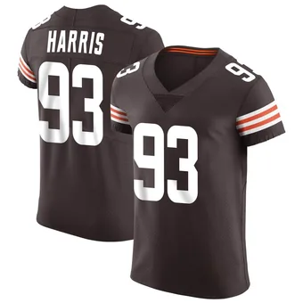 Men's Shelby Harris Brown Elite Vapor Football Jersey