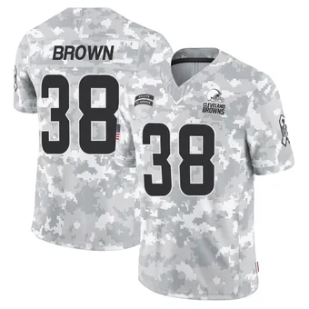 Men's Tony Brown II Arctic Camo Limited 2024 Salute to Service Football Jersey