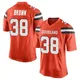 Men's Tony Brown II Orange Game Alternate Football Jersey