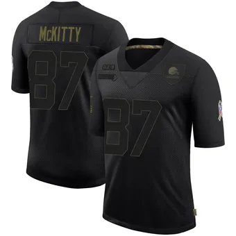 Men's Tre' McKitty Black Limited 2020 Salute To Service Football Jersey