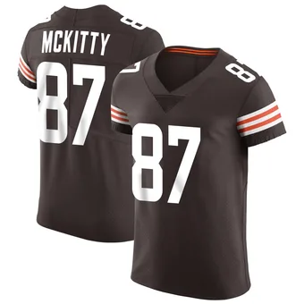 Men's Tre' McKitty Brown Elite Vapor Football Jersey