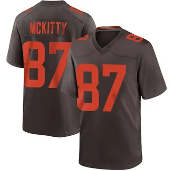 Men's Tre' McKitty Brown Game Alternate Football Jersey