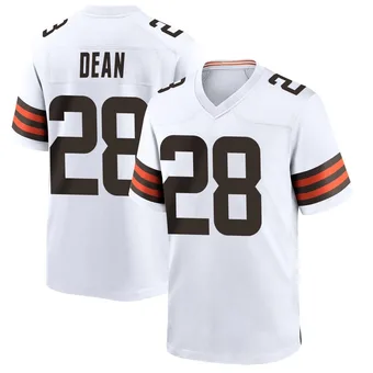 Men's Trey Dean III White Game Football Jersey