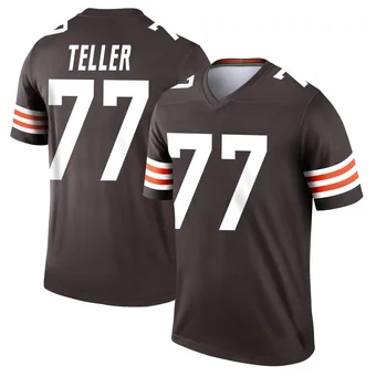 Men's Wyatt Teller Brown Legend Football Jersey