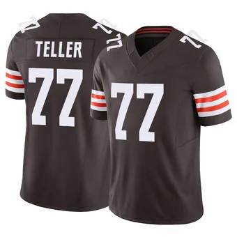 Men's Wyatt Teller Brown Limited Vapor F.U.S.E. Football Jersey