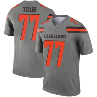 Men's Wyatt Teller Legend Inverted Silver Football Jersey