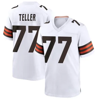 Men's Wyatt Teller White Game Football Jersey