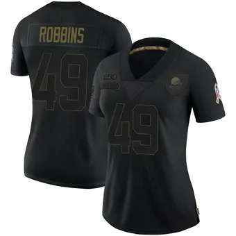 Women's Aidan Robbins Black Limited 2020 Salute To Service Football Jersey