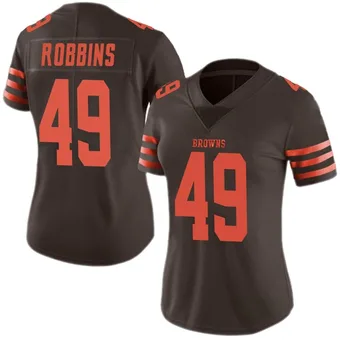 Women's Aidan Robbins Brown Limited Color Rush Football Jersey