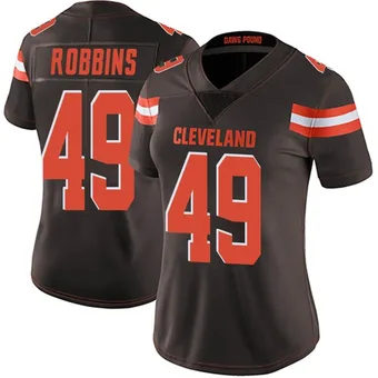 Women's Aidan Robbins Brown Limited Team Color Vapor Untouchable Football Jersey