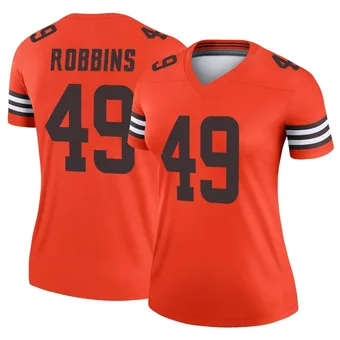 Women's Aidan Robbins Orange Legend Inverted Football Jersey