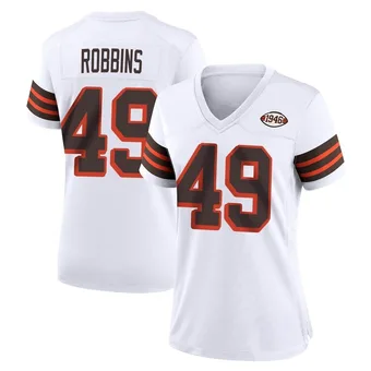 Women's Aidan Robbins White Game 1946 Collection Alternate Football Jersey