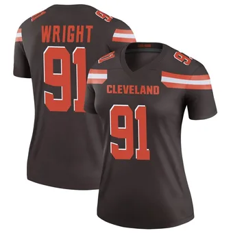 Women's Alex Wright Brown Legend Football Jersey