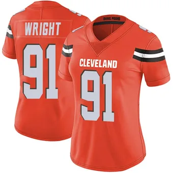 Women's Alex Wright Orange Limited Alternate Vapor Untouchable Football Jersey