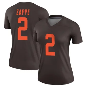 Women's Bailey Zappe Brown Legend Alternate Football Jersey