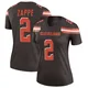 Women's Bailey Zappe Brown Legend Football Jersey