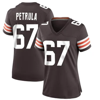 Women's Ben Petrula Brown Game Team Color Football Jersey