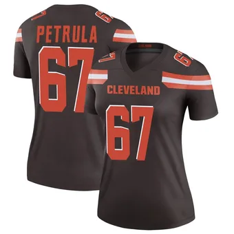 Women's Ben Petrula Brown Legend Football Jersey