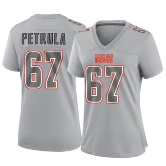 Women's Ben Petrula Gray Game Atmosphere Fashion Football Jersey