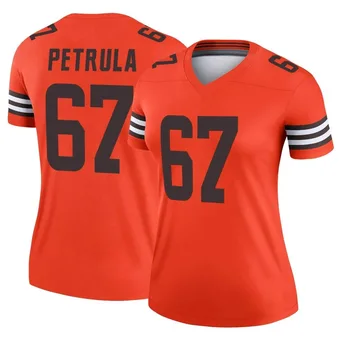 Women's Ben Petrula Orange Legend Inverted Football Jersey