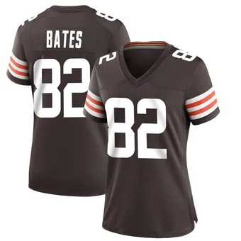 Women's Brenden Bates Brown Game Team Color Football Jersey