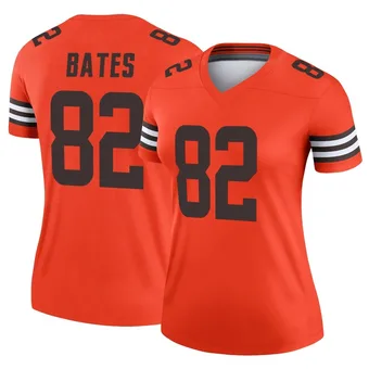 Women's Brenden Bates Orange Legend Inverted Football Jersey