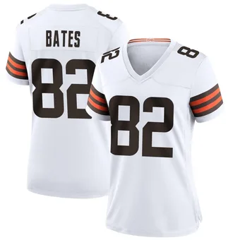 Women's Brenden Bates White Game Football Jersey