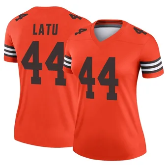 Women's Cameron Latu Orange Legend Inverted Football Jersey