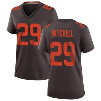 Women's Cameron Mitchell Brown Game Alternate Football Jersey