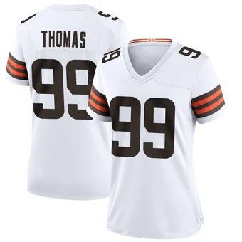 Women's Cameron Thomas White Game Football Jersey