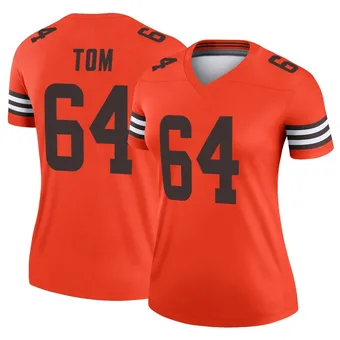 Women's Cameron Tom Orange Legend Inverted Football Jersey