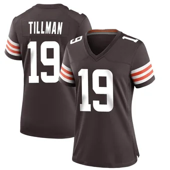 Women's Cedric Tillman Brown Game Team Color Football Jersey