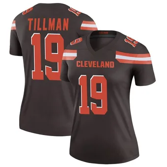 Women's Cedric Tillman Brown Legend Football Jersey