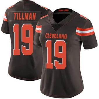 Women's Cedric Tillman Brown Limited Team Color Vapor Untouchable Football Jersey