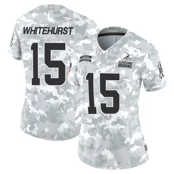 Women's Charlie Whitehurst Arctic Camo Limited 2024 Salute to Service Football Jersey