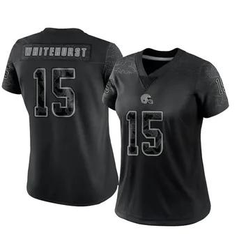 Women's Charlie Whitehurst Black Limited Reflective Football Jersey