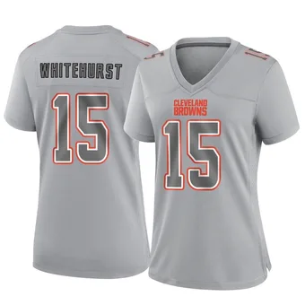 Women's Charlie Whitehurst Gray Game Atmosphere Fashion Football Jersey