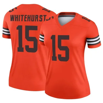 Women's Charlie Whitehurst Orange Legend Inverted Football Jersey