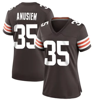 Women's Chigozie Anusiem Brown Game Team Color Football Jersey