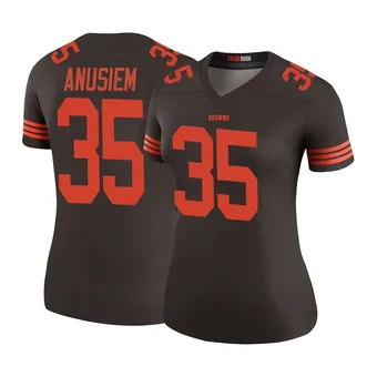 Women's Chigozie Anusiem Brown Legend Color Rush Football Jersey