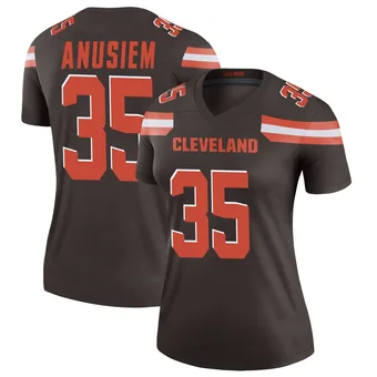 Women's Chigozie Anusiem Brown Legend Football Jersey