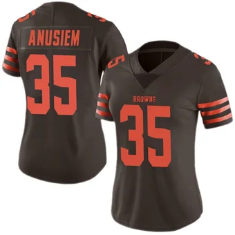 Women's Chigozie Anusiem Brown Limited Color Rush Football Jersey