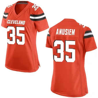 Women's Chigozie Anusiem Orange Game Alternate Football Jersey