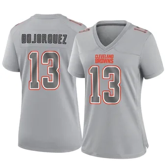 Women's Corey Bojorquez Gray Game Atmosphere Fashion Football Jersey