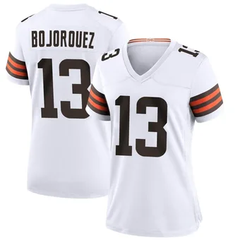 Women's Corey Bojorquez White Game Football Jersey